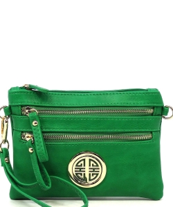 Fashion Logo Clutch Crossbody Bag WU001L GREEN